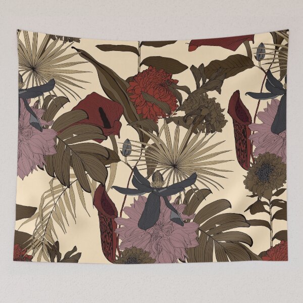 Item preview, Floral seamless pattern. Tropical flowers background.  designed and sold by MatyKotiv.