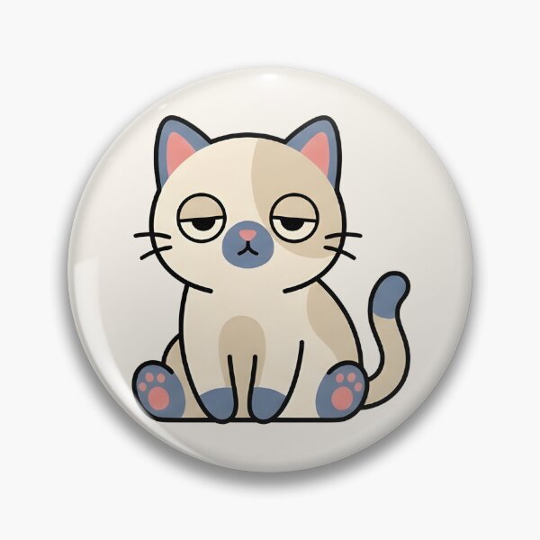 Item preview, Gato tranquilo - Ilustración minimalista y adorable designed and sold by Inna Myrien.