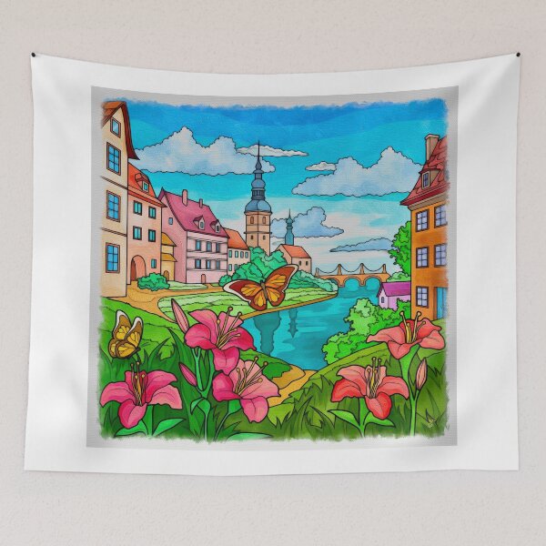 Item preview, Belgrade in Bloom - A Riverside Story designed and sold by Anas Arts.