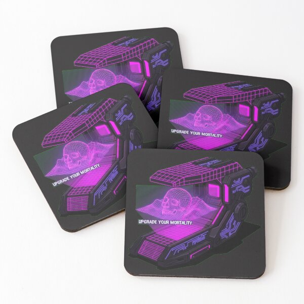 Item preview, The Topology Scanner Skull Synthwave Cyberpunk Art designed and sold by Thaivi Design.