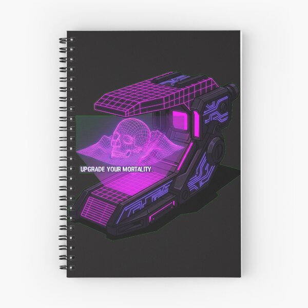 Item preview, The Topology Scanner Skull Synthwave Cyberpunk Art designed and sold by Thaivi Design.