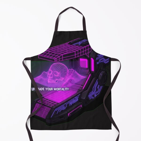 Item preview, The Topology Scanner Skull Synthwave Cyberpunk Art designed and sold by Thaivi Design.