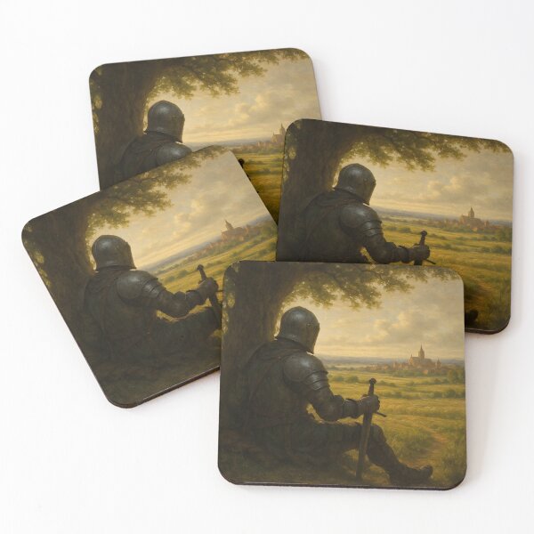 Item preview, Knight at the tree in the evening light designed and sold by Wandalu Vuhs.
