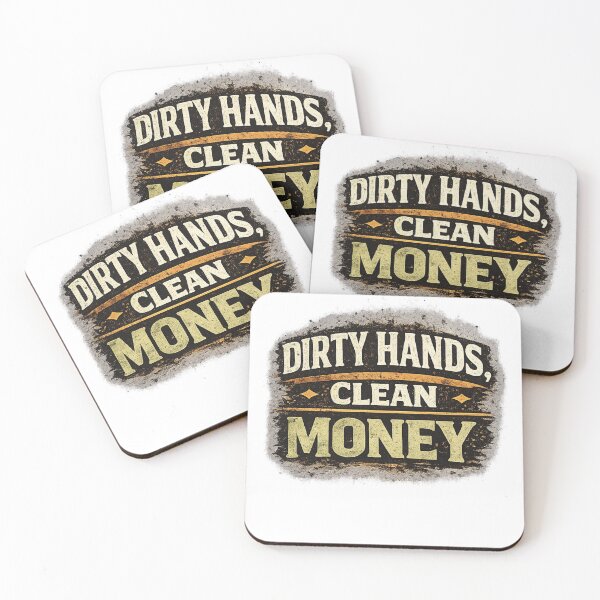 Item preview, Dirty Hands Clean Money Funny Construction Worker T-Shirt designed and sold by Designpnl.