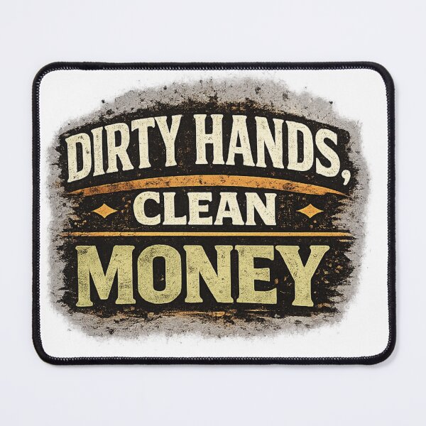 Item preview, Dirty Hands Clean Money Funny Construction Worker T-Shirt designed and sold by Designpnl.