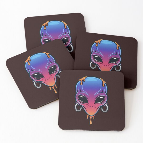Item preview, Melting Neon Alien Drip - Trippy Psychedelic Streetwear Art designed and sold by TSE DESIGN.