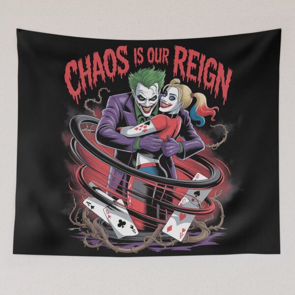 Item preview, Joker & Harley Chaos Reign: Twisted Love in Gotham's Vortex - DC Comics Fan Art designed and sold by Midnight Veil Designs.