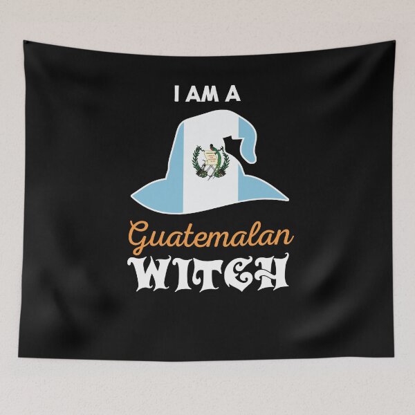 Item preview, Witch Halloween Guatemalan Flag designed and sold by countryflags.