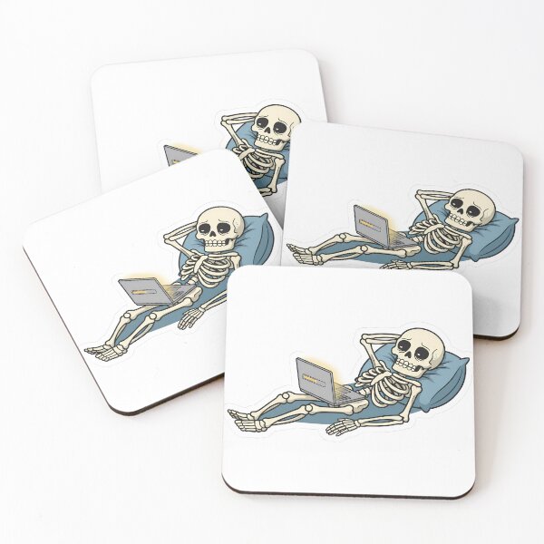 Item preview, Waiting for the Weekend Skeleton designed and sold by Brasuca's Art.