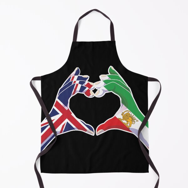 Item preview, British–Iranian Unity | Heart Hands with Lion and Sun designed and sold by FlagX.