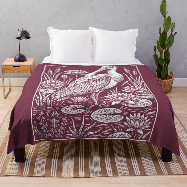 Item preview, Roseate Spoonbill Floral Swamp Folk Art Birdwatching designed and sold by Y-Vibes.