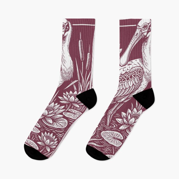 Item preview, Roseate Spoonbill Floral Swamp Folk Art Birdwatching  designed and sold by Y-Vibes.