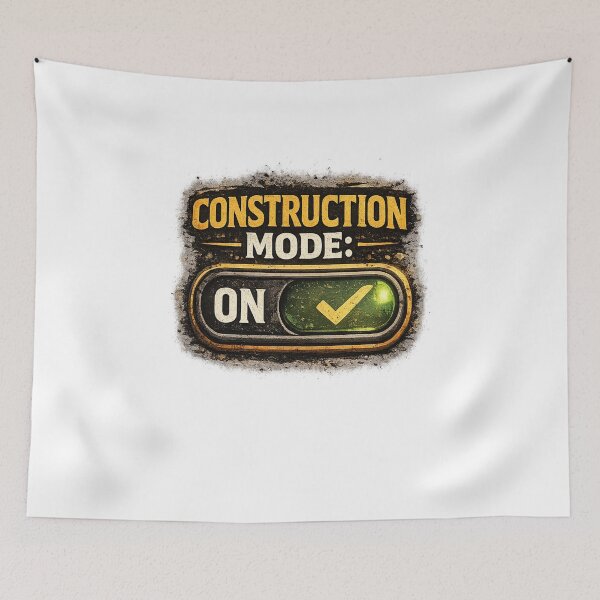 Item preview, Construction Mode On Funny Construction Worker T-Shirt designed and sold by Designpnl.