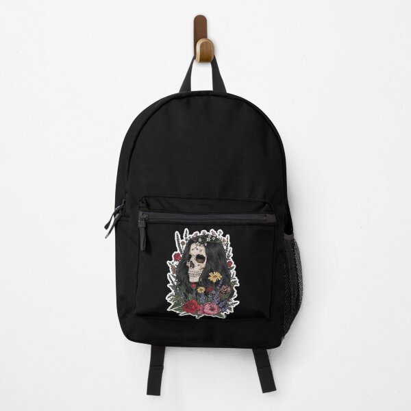 Item preview, Slavic Lady Midday Skull Floral Folklore Art designed and sold by Bone & Blade.