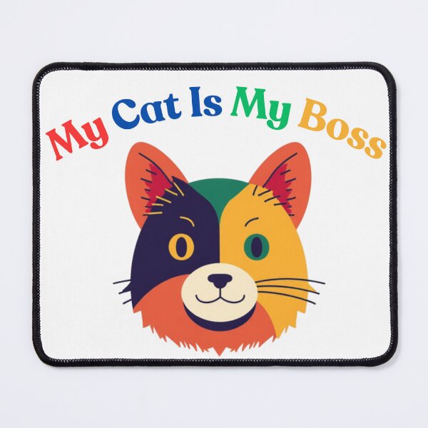 Item preview, cat boss designed and sold by RHINOHANDICRAFT.