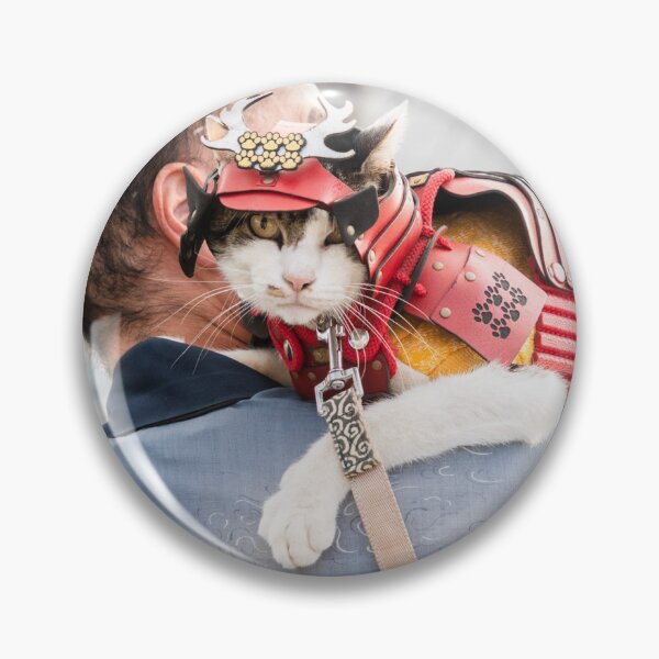 Item preview, Samurai cat! designed and sold by Amaris Woo.