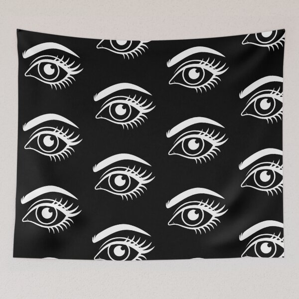 Item preview, Ocean blue Eyes, minimalist design (nrgative ver) designed and sold by Moonshroomarts.