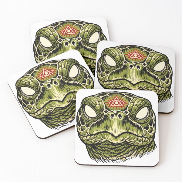 Item preview, Mystic Third Eye Sea Turtle Ukiyo-e Portrait designed and sold by zoughlal.