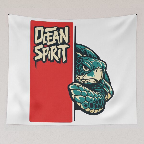 Item preview, Ocean Spirit Japanese Streetwear Turtle Typography designed and sold by zoughlal.