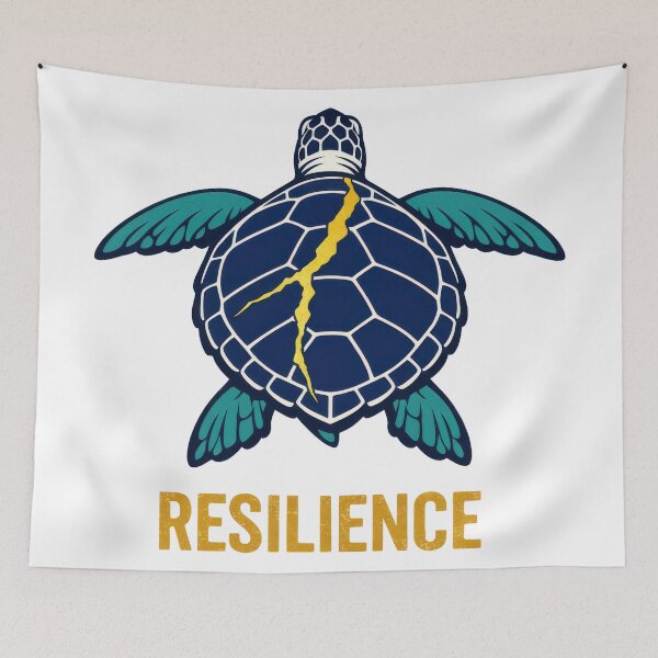 Item preview, Kintsugi Sea Turtle Golden Repair Resilience designed and sold by zoughlal.