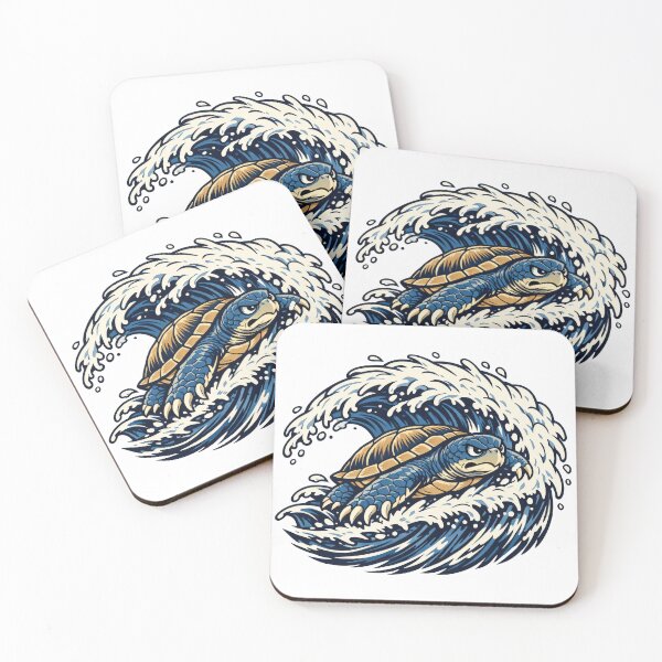 Item preview, Sea Turtle Surfing The Great Wave Off Kanagawa designed and sold by zoughlal.