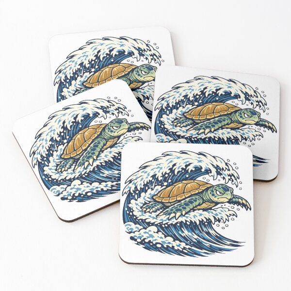 Item preview, Dynamic Diving Sea Turtle Comic Action Style designed and sold by zoughlal.