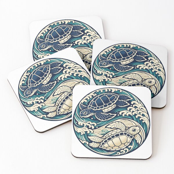 Item preview, Yin Yang Sea Turtles Balanced Ocean Harmony designed and sold by zoughlal.