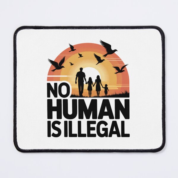 Item preview, No Human Is Illegal | Cosmic Humanity Art Print designed and sold by Panom Suavichien.