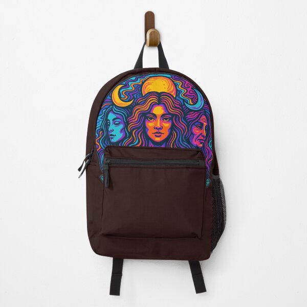 Item preview, Triple Goddess Maiden Mother Crone - Psychedelic Wiccan Moon Art designed and sold by TSE DESIGN.