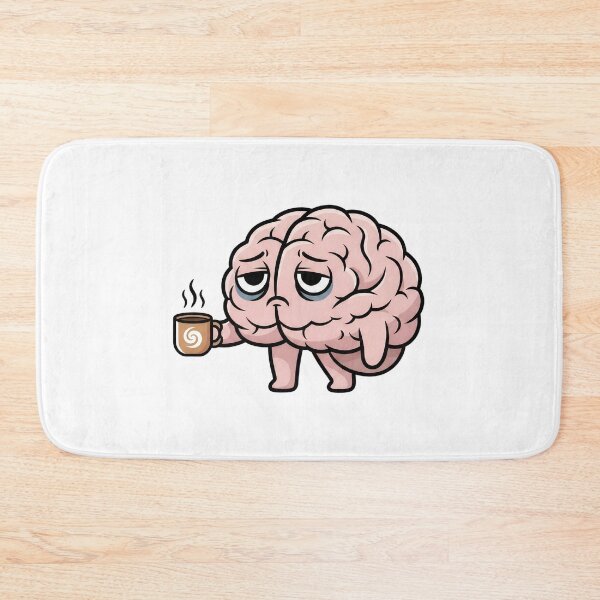 Item preview, Tired Brain Needs More Coffee designed and sold by Brasuca's Art.