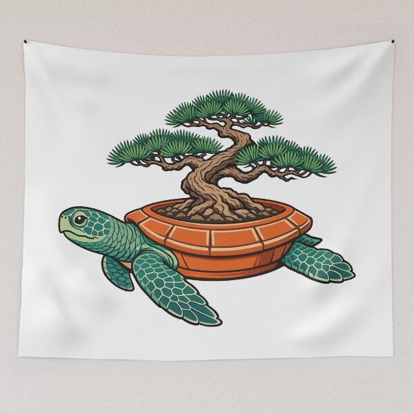 Item preview, Surreal Bonsai Tree Growing On Sea Turtle Shell designed and sold by zoughlal.