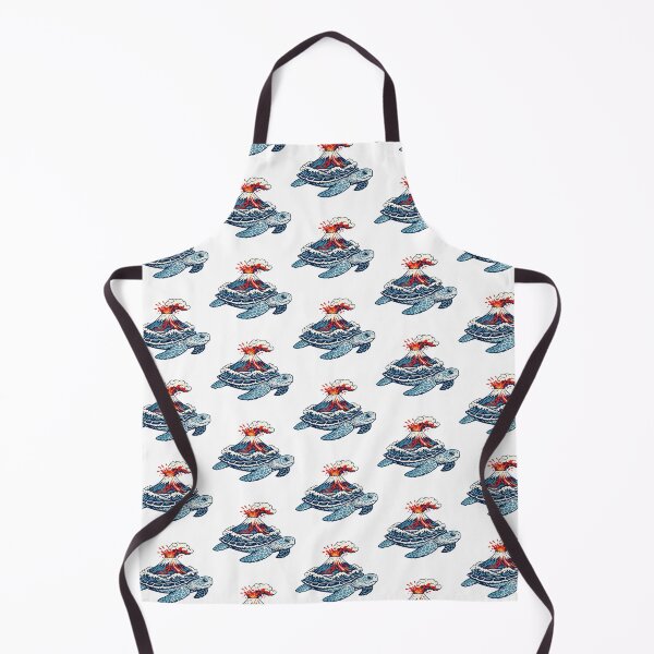 Item preview, Mount Fuji Volcano Erupting On Sea Turtle Back designed and sold by zoughlal.