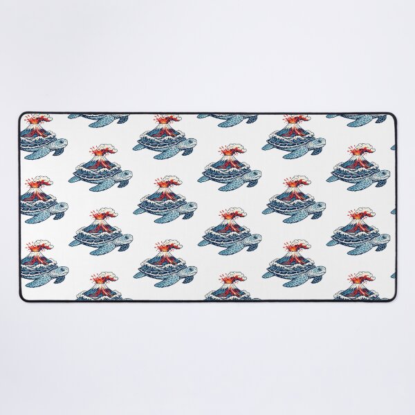 Item preview, Mount Fuji Volcano Erupting On Sea Turtle Back designed and sold by zoughlal.