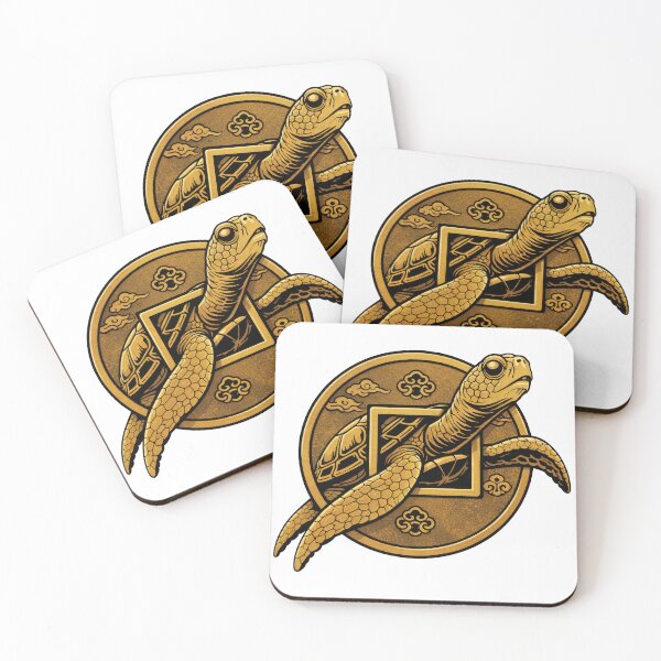 Item preview, Ancient Japanese Coin Sea Turtle Good Luck Charm designed and sold by zoughlal.