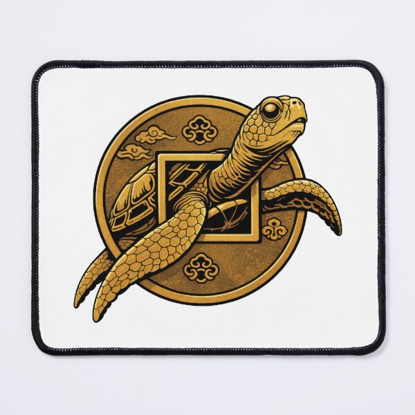 Item preview, Ancient Japanese Coin Sea Turtle Good Luck Charm designed and sold by zoughlal.