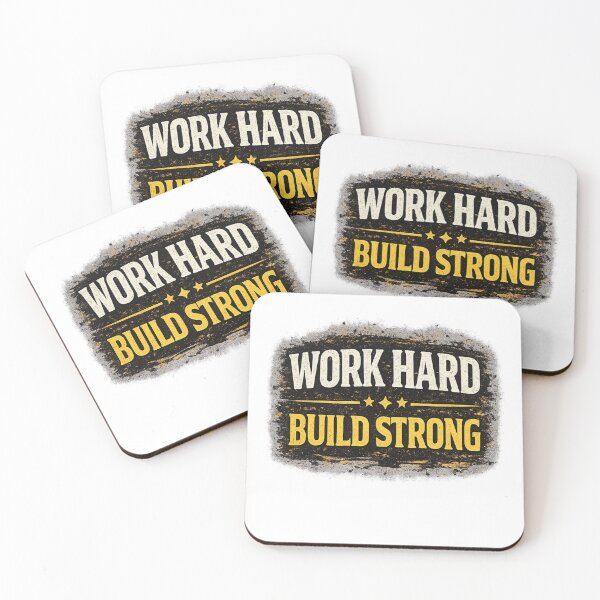 Item preview, Work Hard Build Strong Construction Worker T-Shirt designed and sold by Designpnl.