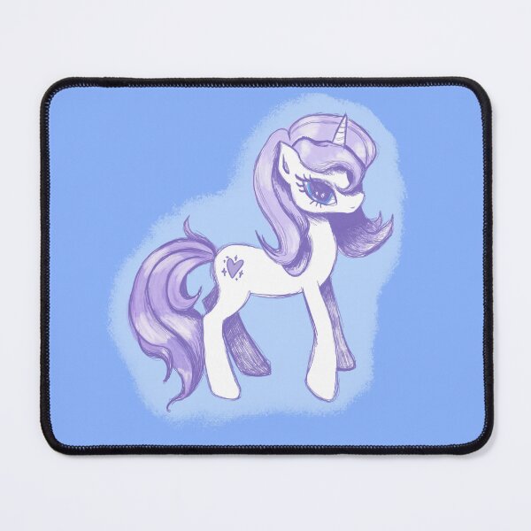 Item preview, Pretty Little White Unicorn Pony Purple Hair designed and sold by kachow9500.