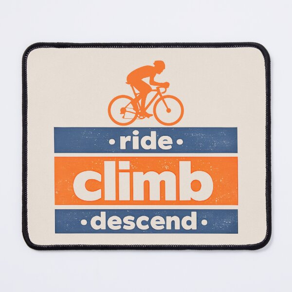 Item preview, Ride Climb Descend Cycling Quote Vintage Distressed Style designed and sold by Aesthetic-Avenue.