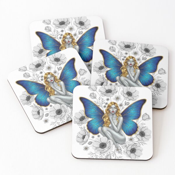 Item preview, KawisStarr Golden Botany – Butterfly on Minimalist Bouquet designed and sold by KawisStarr.