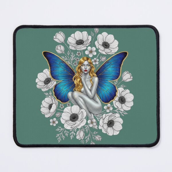 Item preview, KawisStarr Golden Botany – Butterfly on Minimalist Bouquet designed and sold by KawisStarr.