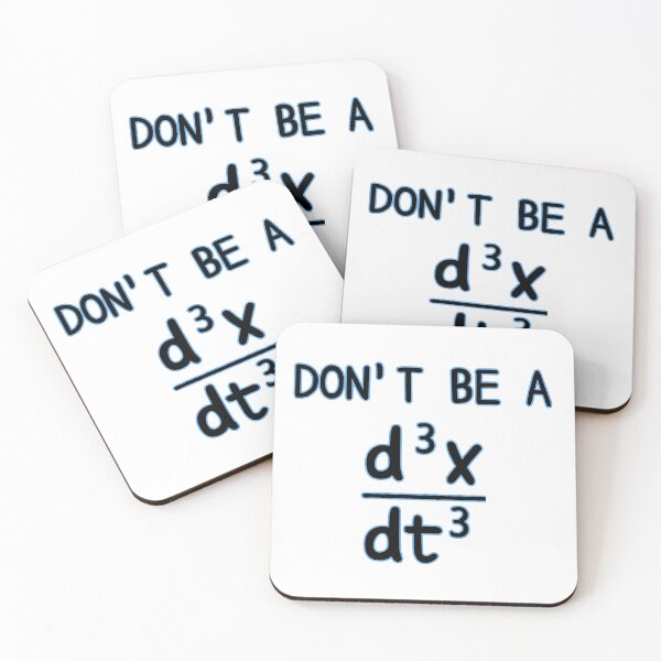 Item preview, Don't be a jerk calculus math/physics joke designed and sold by kachow9500.