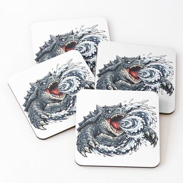 Item preview, Kaiju Monster Sea Turtle Roaring Tsunami Waves designed and sold by zoughlal.