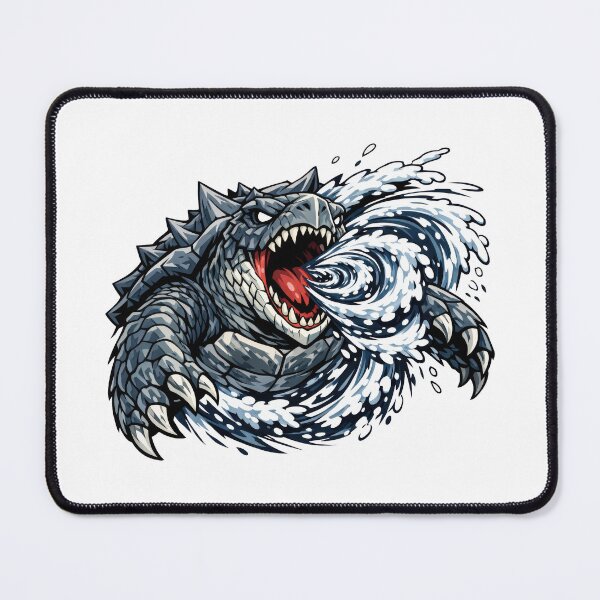 Item preview, Kaiju Monster Sea Turtle Roaring Tsunami Waves designed and sold by zoughlal.