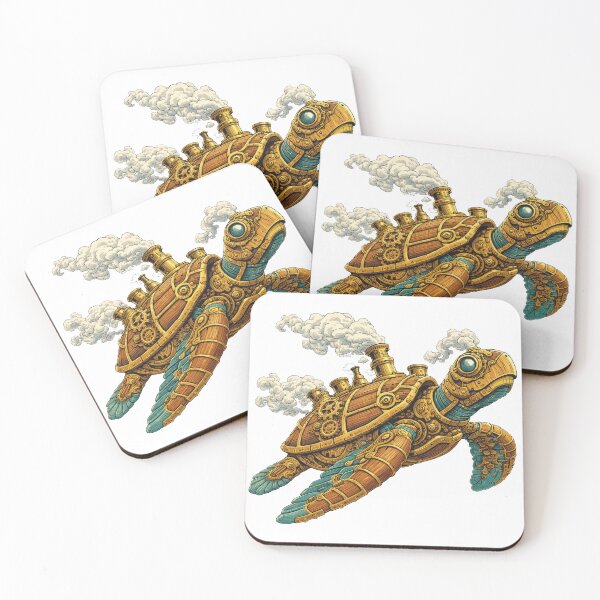 Item preview, Steampunk Mechanical Sea Turtle Clockwork Gears designed and sold by zoughlal.