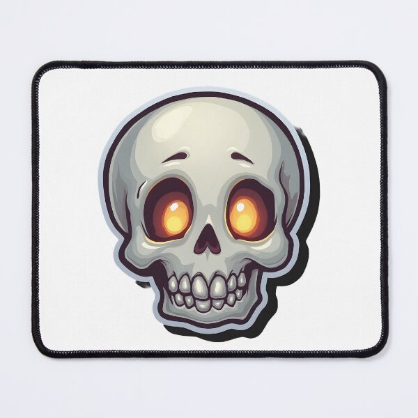 Item preview, Friendly Glowing Skull Buddy – Cute Spooky Cozy Halloween Art designed and sold by santi-ia.