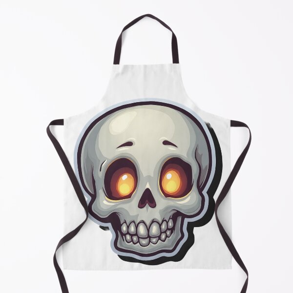 Item preview, Friendly Glowing Skull Buddy – Cute Spooky Cozy Halloween Art designed and sold by santi-ia.