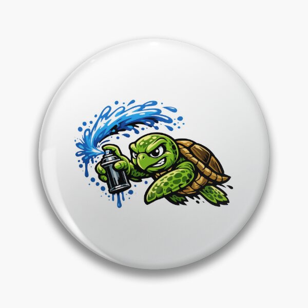 Item preview, Graffiti Artist Sea Turtle With Spray Paint Can designed and sold by zoughlal.