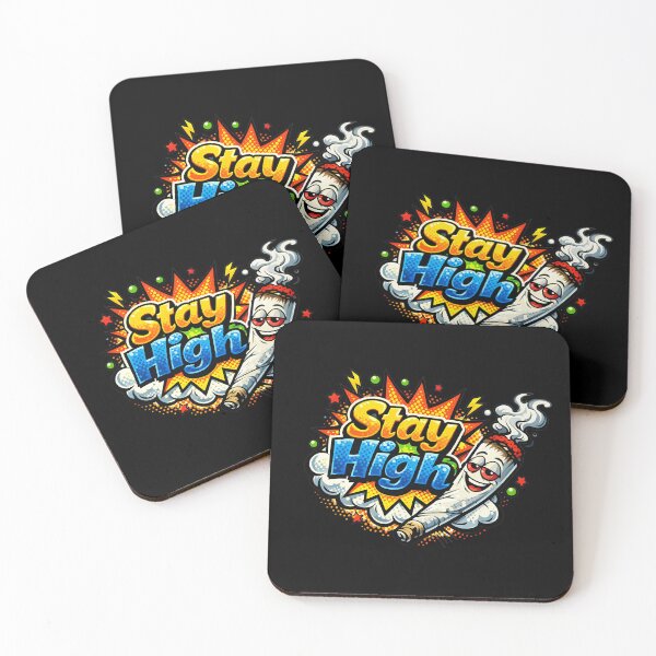 Item preview, Retro Pop Art Comic Burst – "Stay High" Artistic Graphic designed and sold by DesignsDominus.
