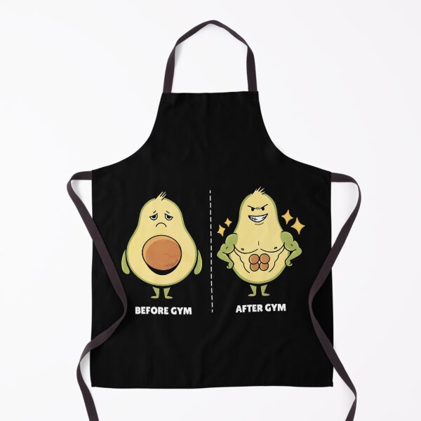 Item preview, Funny Avocado Before and After Gym Muscular Transformation designed and sold by DrawHandArt.