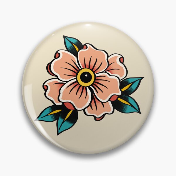 Item preview, American Traditional Wild Rose Tattoo Flash designed and sold by ScotiaInk.